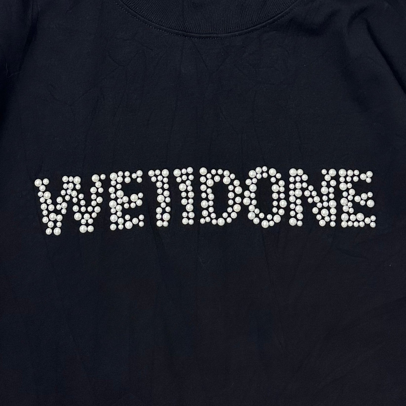 We11done Black Pearl Logo Long Sleeve Size Small (Fits Large) OFF only