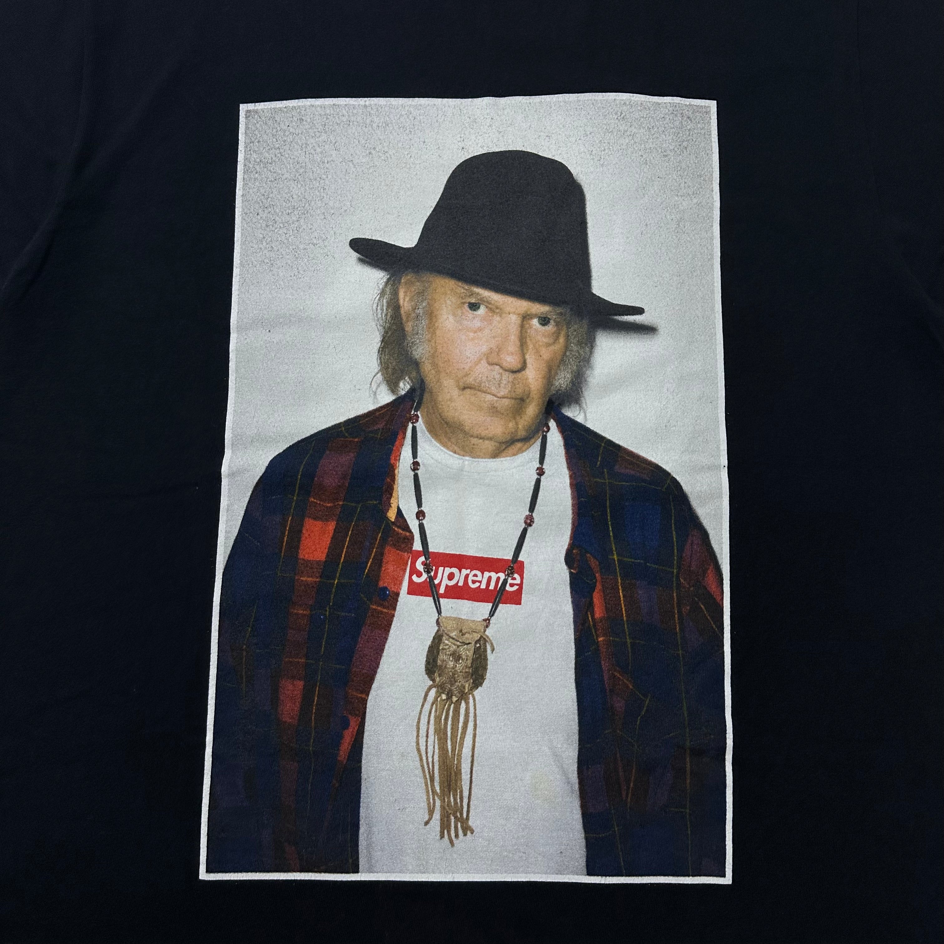 Supreme Neil Young Photo Tee Black Medium