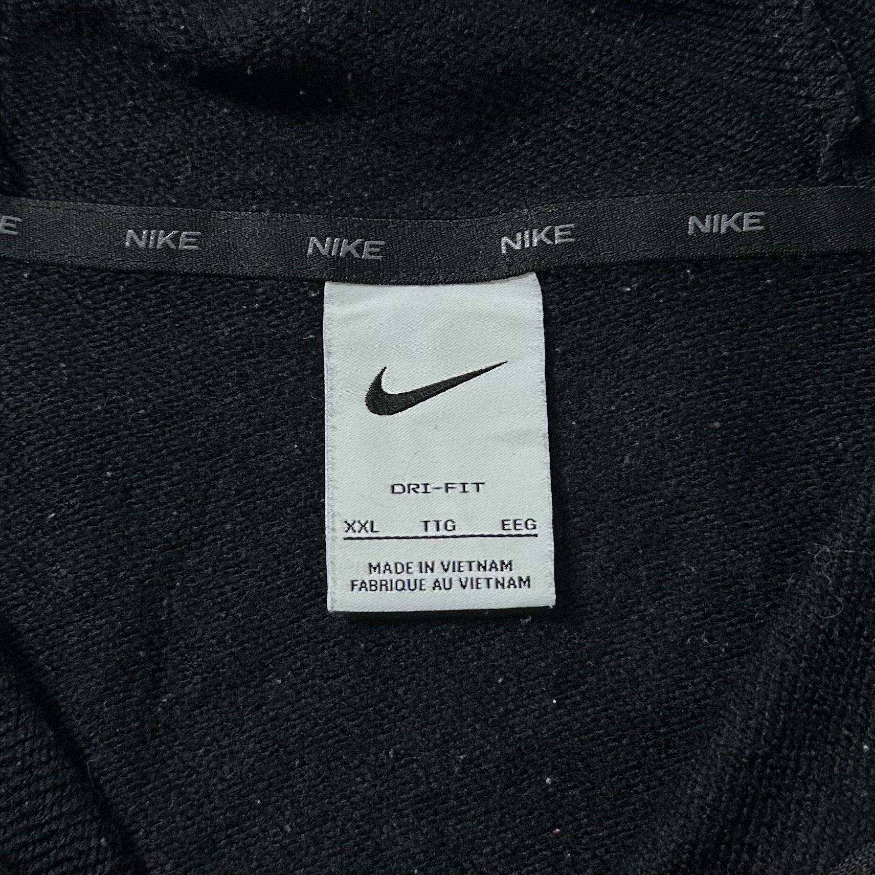 Nike Zip-up Hoodie Jacket in Black (Size 2XL)