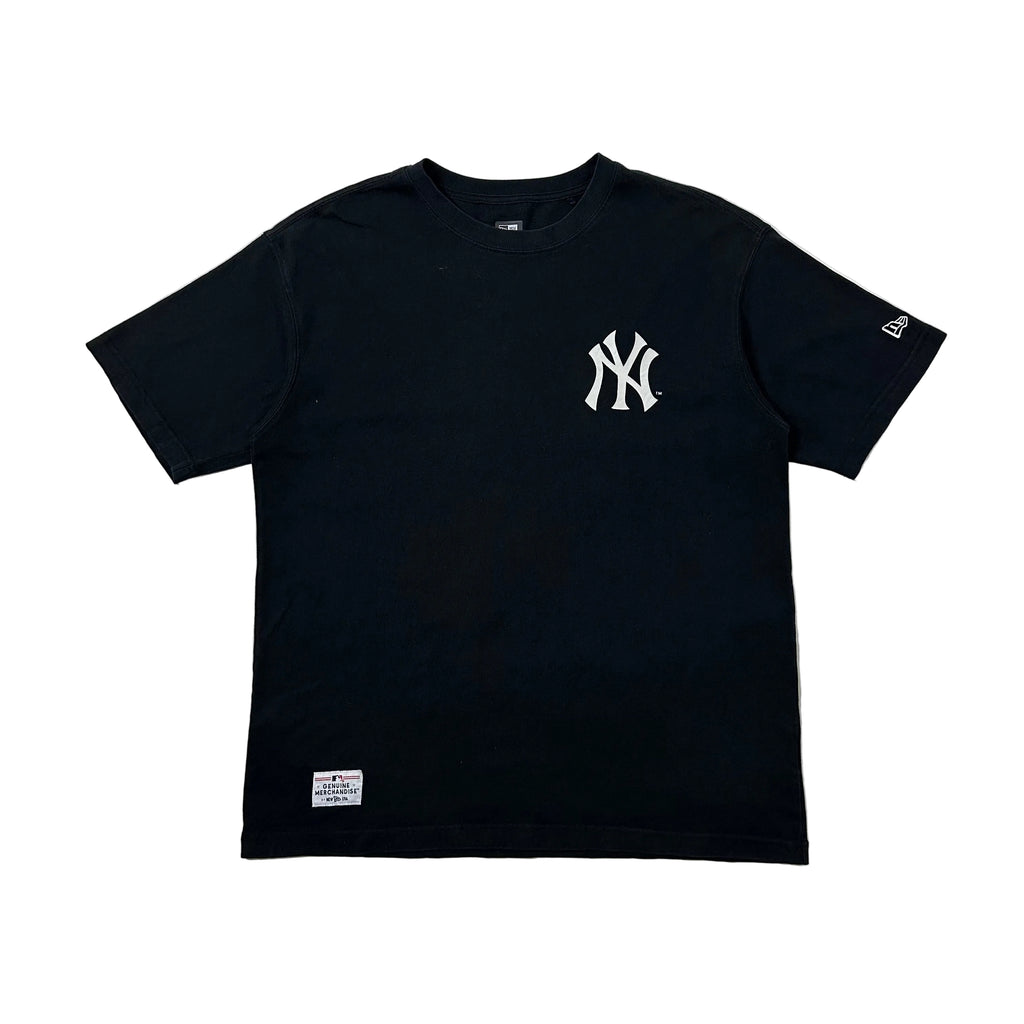 New Era MLB Paisley T-shirt New York Yankees Logo Black Medium (Fits Large)