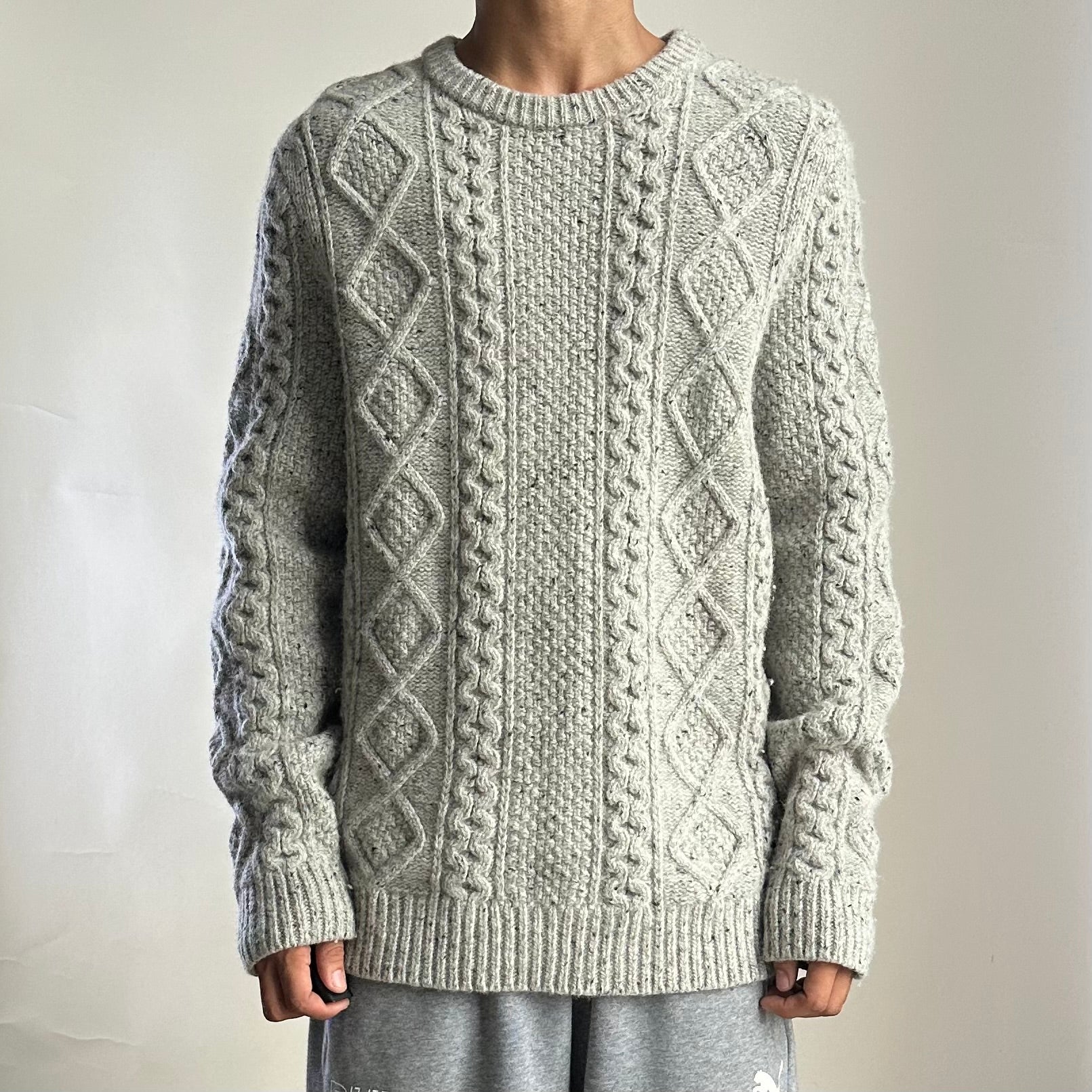 Levi’s Wool-blend Knitted Sweater in Gray (Size Large)