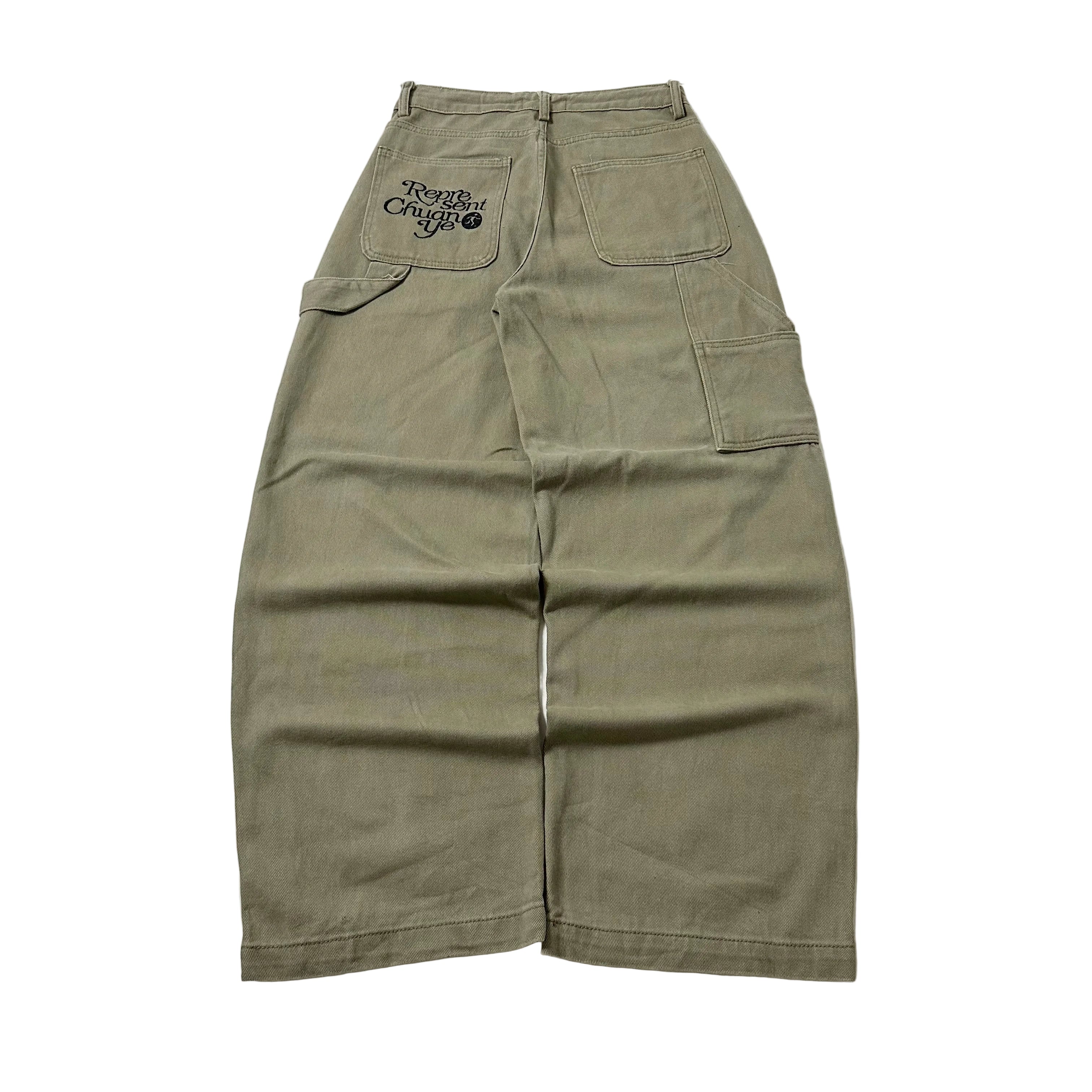 CcyeBrand Baggy Carpenter Pants in Khaki (Size 27-28)