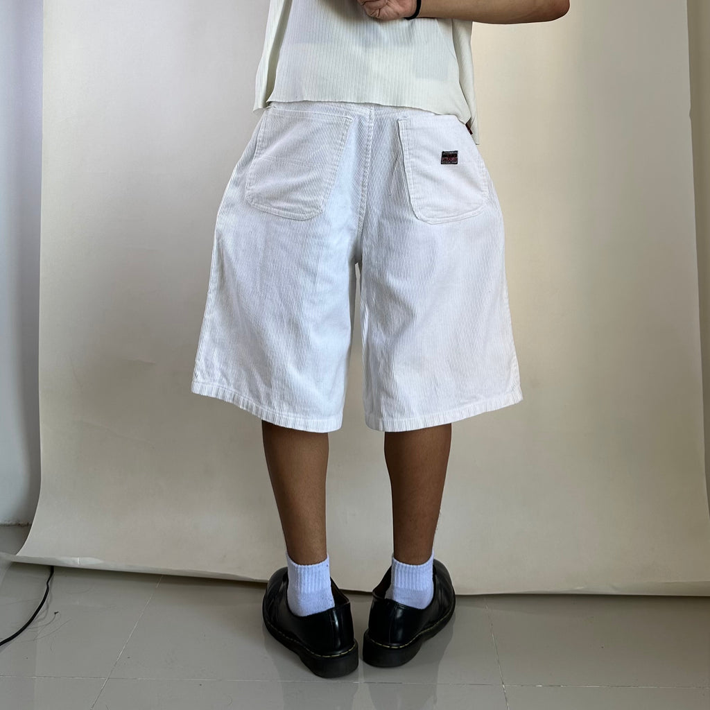RRY White Corduroy Jorts (Size 32) - SOLD