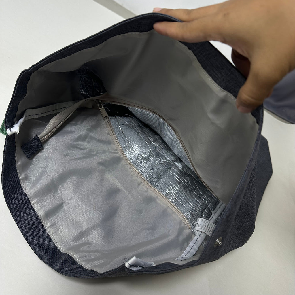 Heineken Soft Side Cooler Backpack Gray Insulated Fold-Top Korean Promo