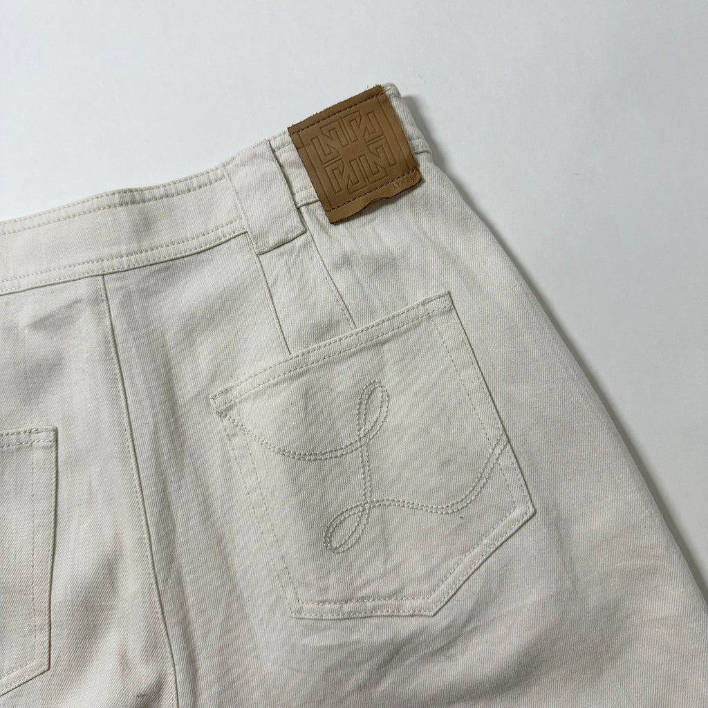 LYNEE Baggy Pants in Off White (Size 30)