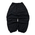 FASHION NOVA Parachute Cargo Baggy Pants in Black (Size 30-38)