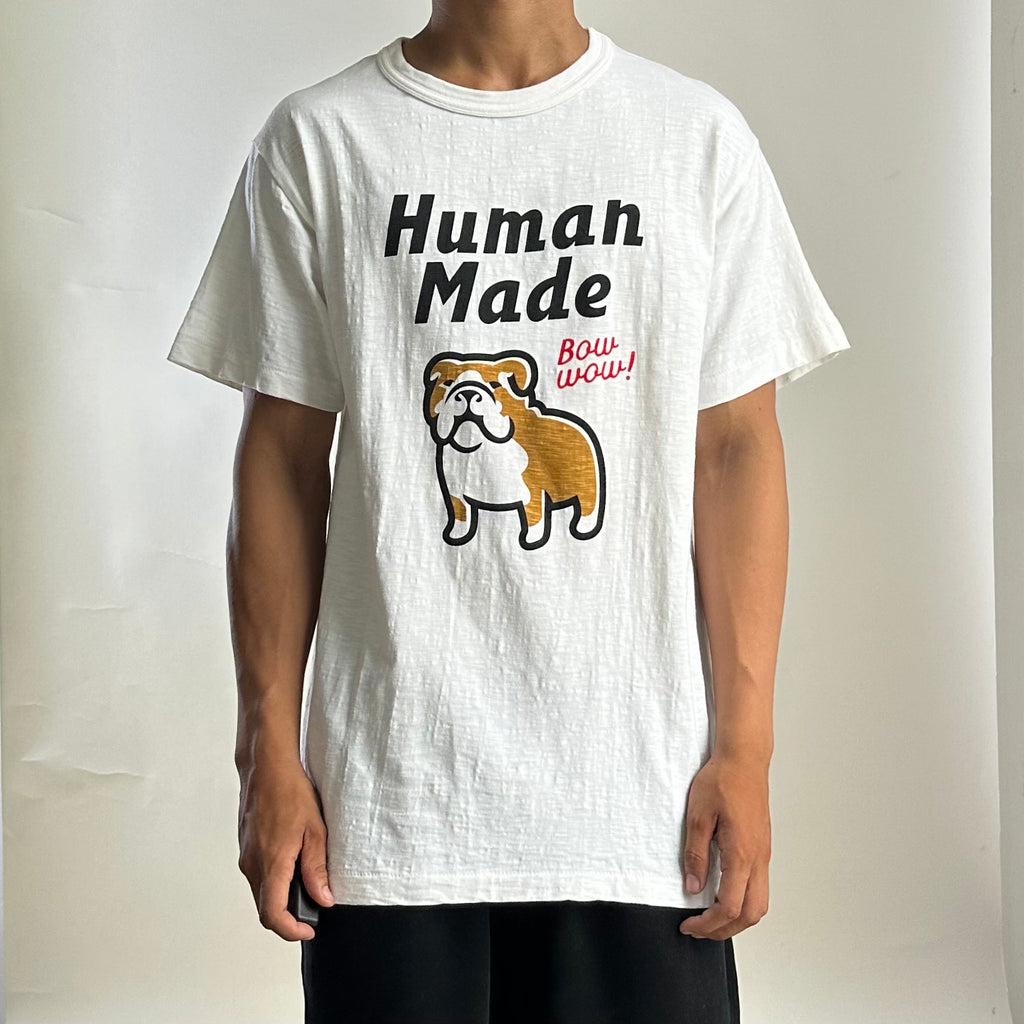 Human Made Bulldog T-Shirt in White Size XL (Best Fit Medium) OFF Only — SOLD