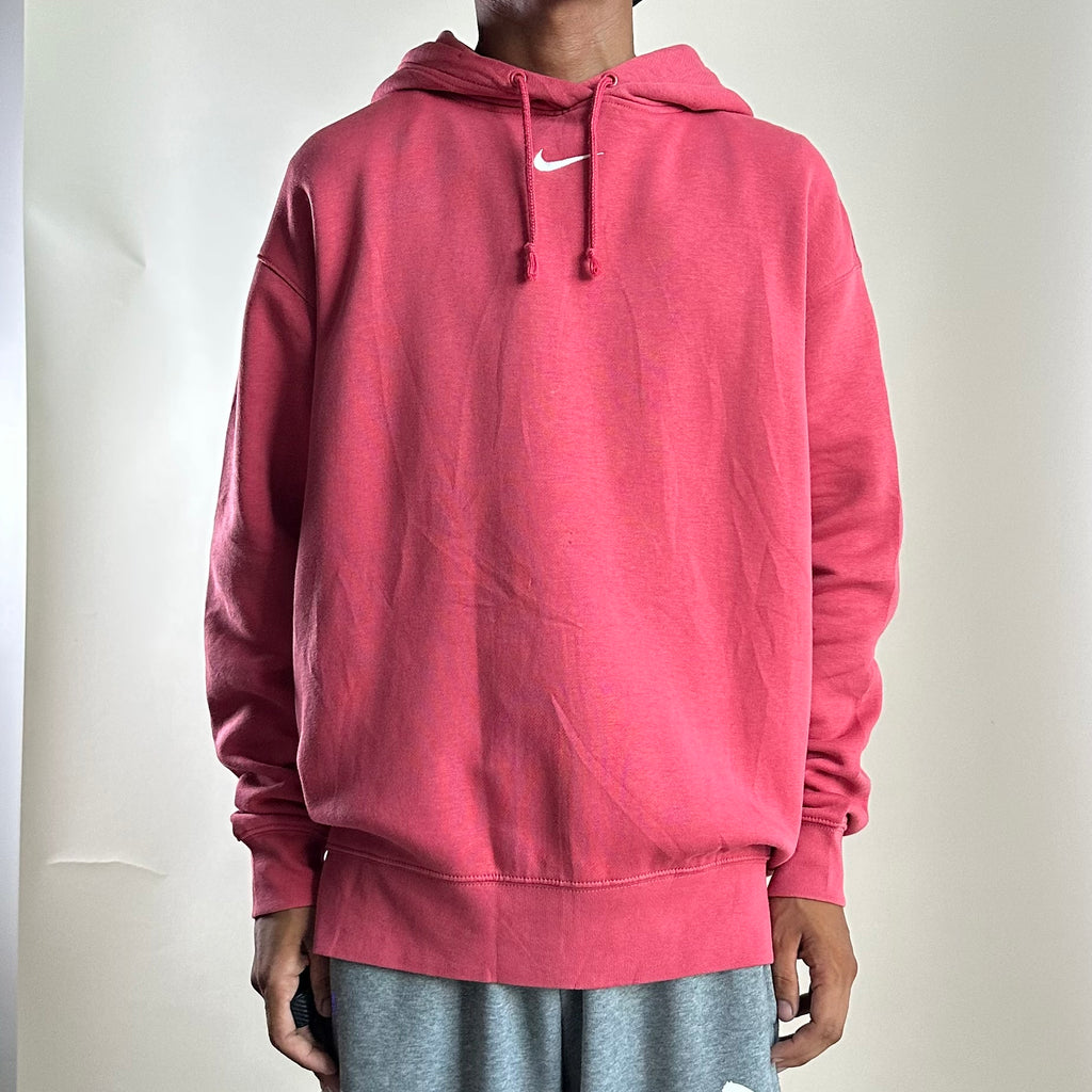 Nike Center Swoosh Hoodie Jacket in Pink (Size XL)