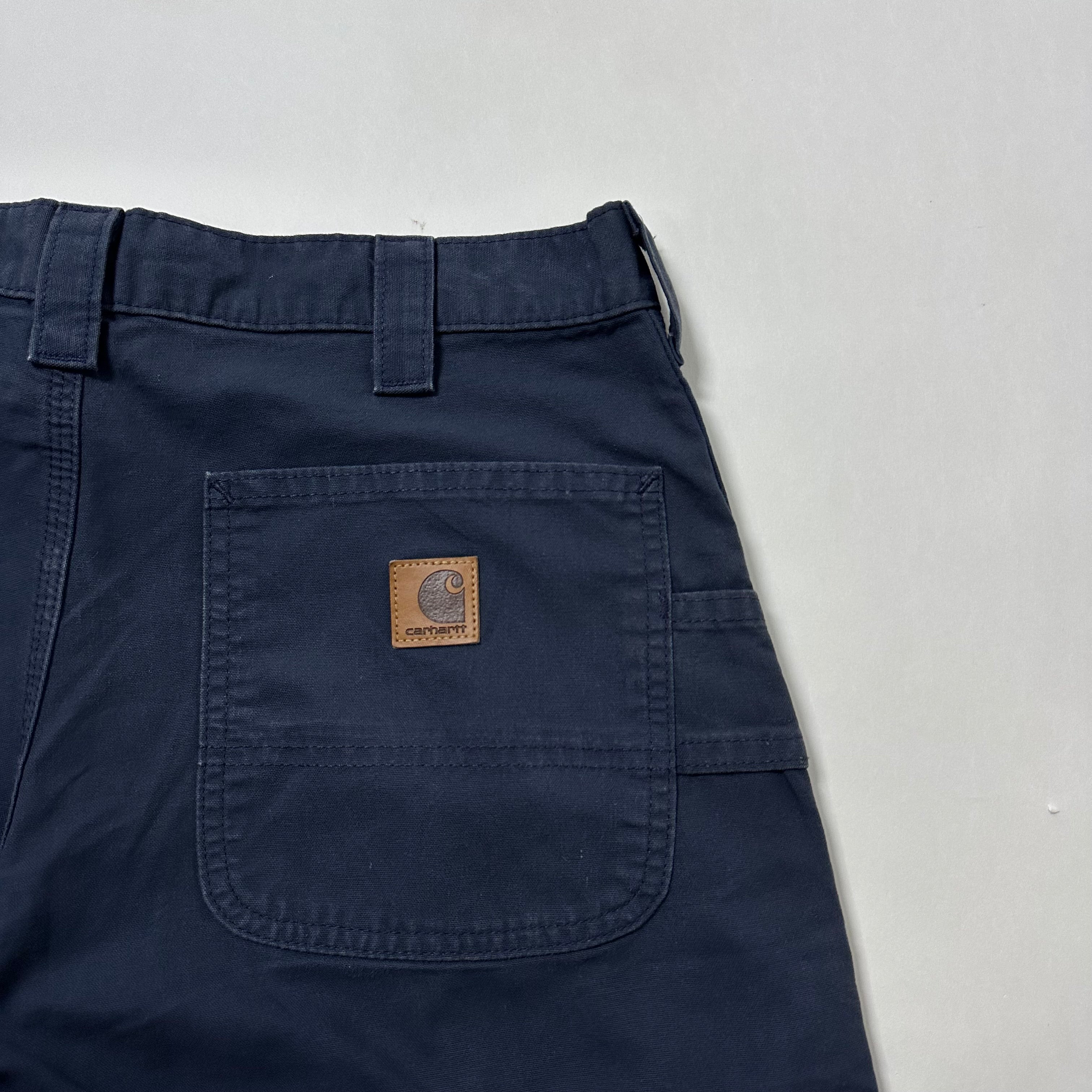 Carhartt Original Dungaree Fit Carpenter Pants Navy Size 36