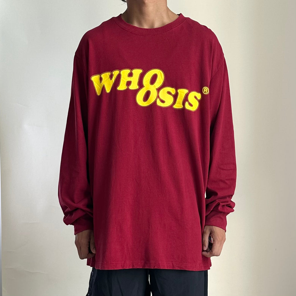 WHOOSIS Long-sleeve T-Shirt in Burgundy (Size XL)