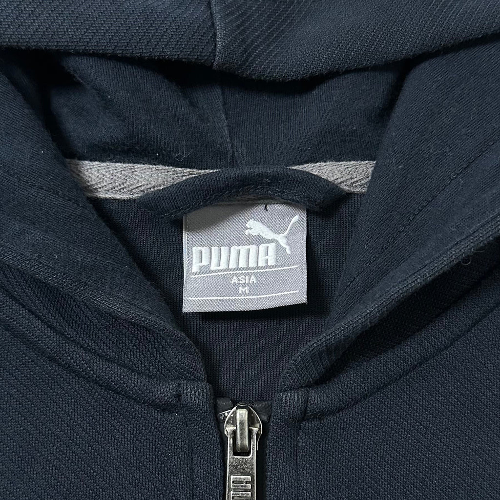 Puma Zip-up Hoodie Jacket in Black (Size Medium)