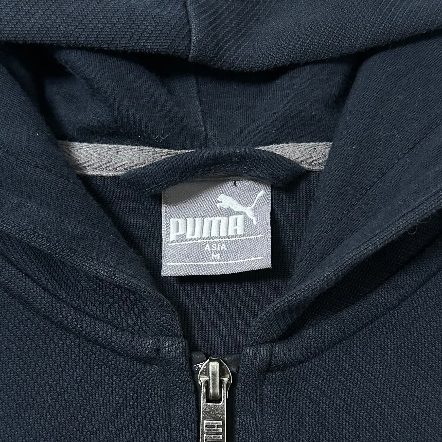 Puma Zip-up Hoodie Jacket in Black (Size Medium)