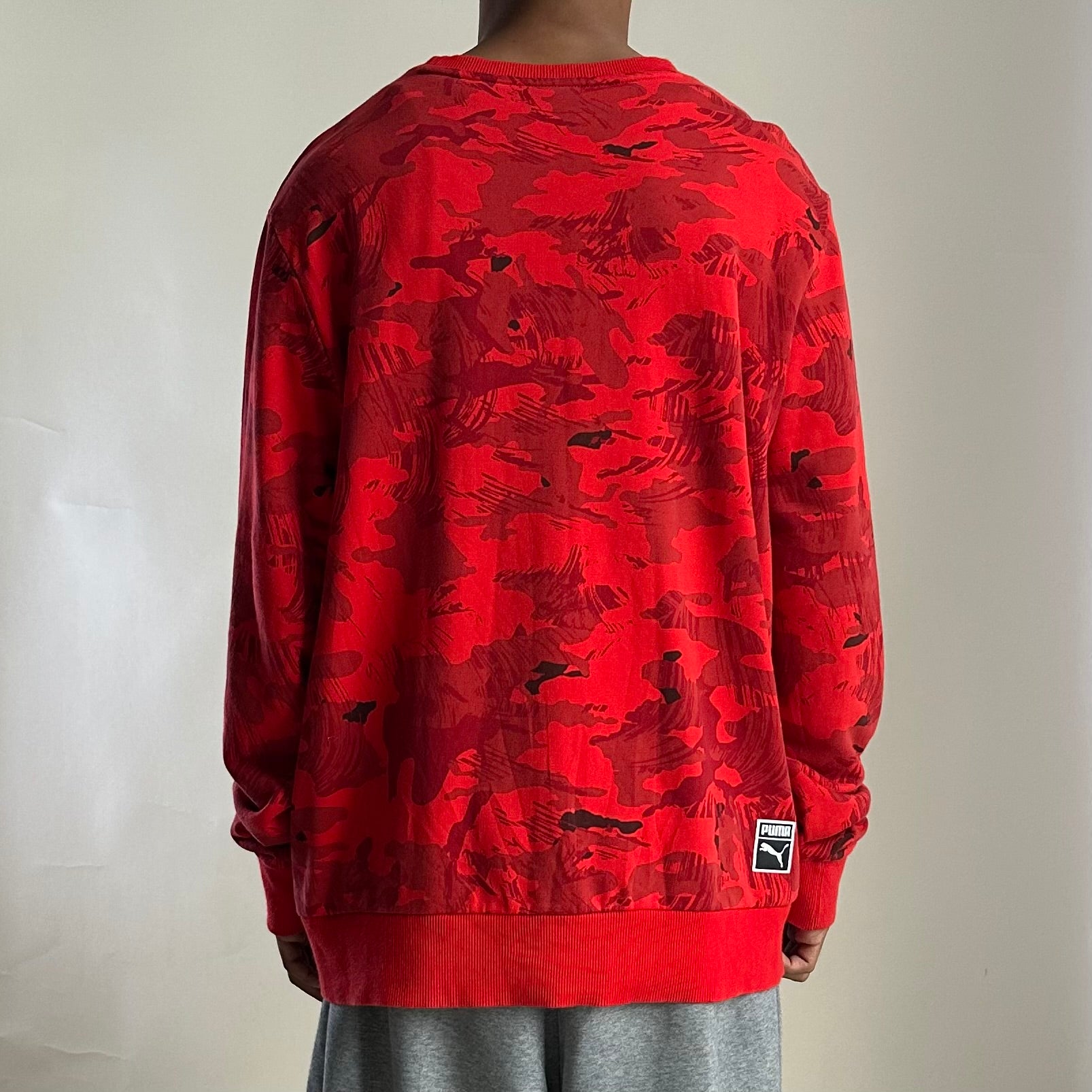 Puma Red Camo Crewneck Sweatshirt (XL Fittings)