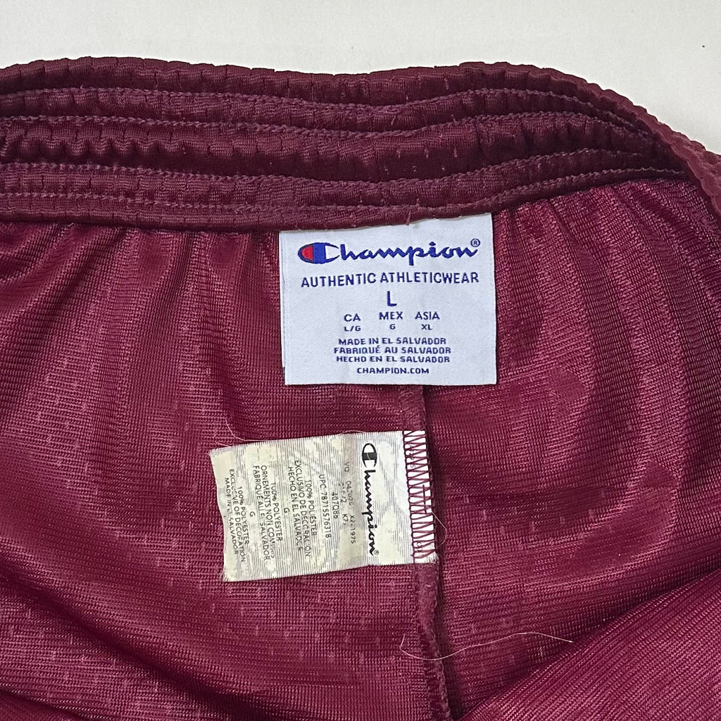 Champion Men’s Long Mesh Shorts in Maroon Size Large (32-38)
