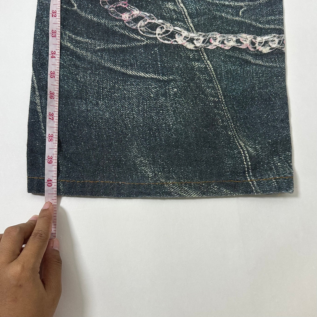 Acne Studios Loose-fit Trompe L’oeil Candy Chain Jeans (Size 30) OFF only - SOLD