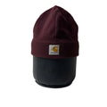 Carhartt Flecee Beanie Hat in Dark Burgundy (One Size)