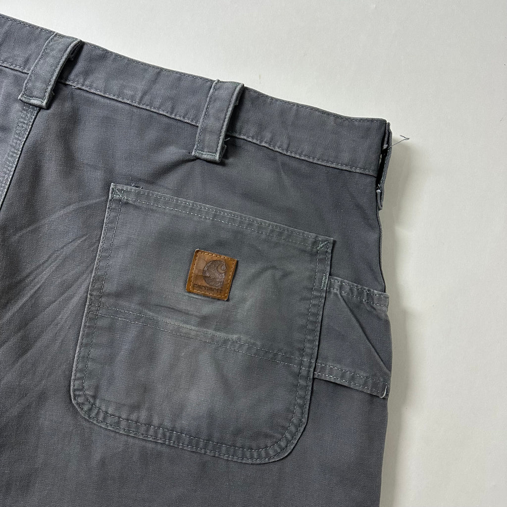 Carhartt B147 Original Fit Carpenter Shorts in Fatigue/Gray (Size 38)
