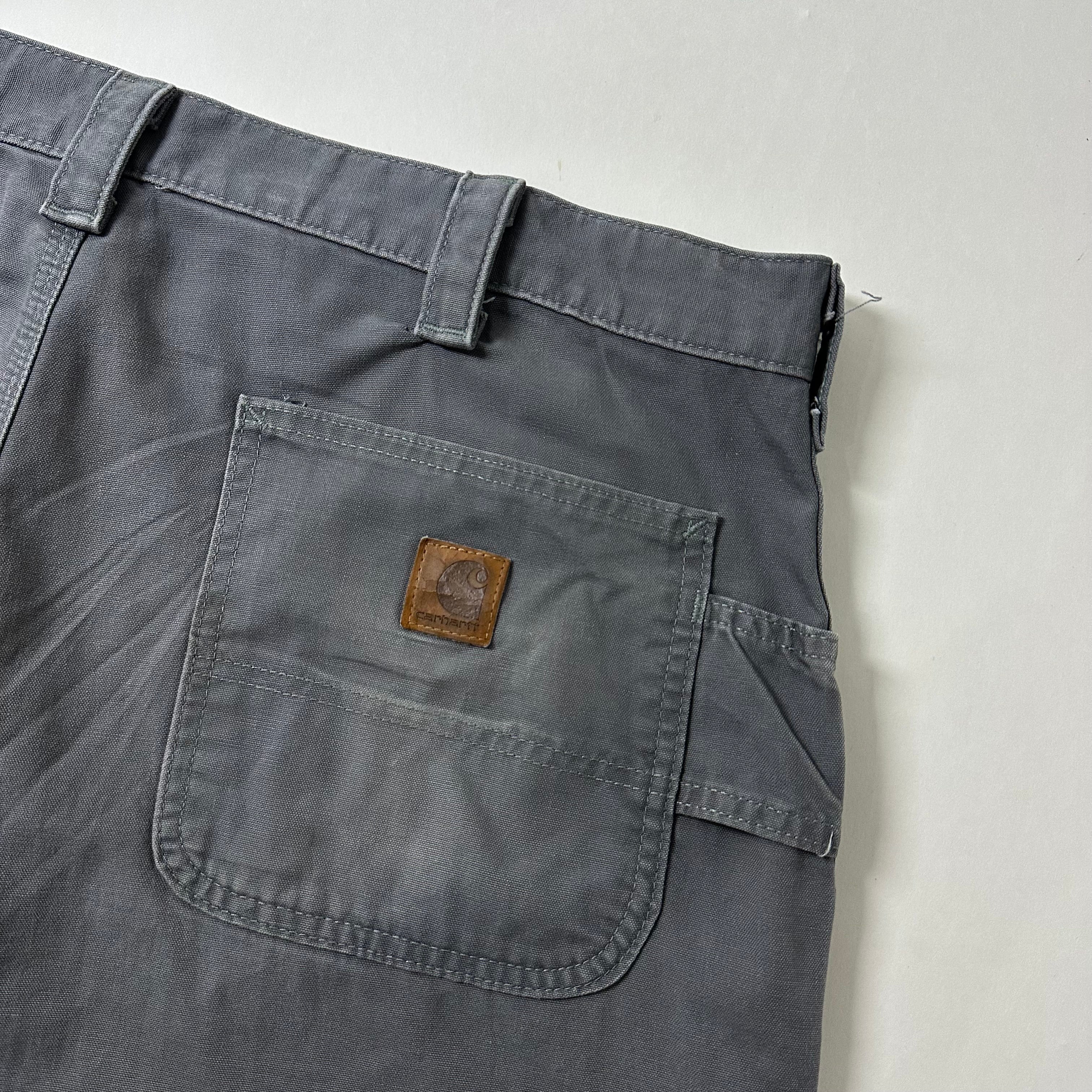 Carhartt B147 Original Fit Carpenter Shorts in Fatigue/Gray (Size 38)
