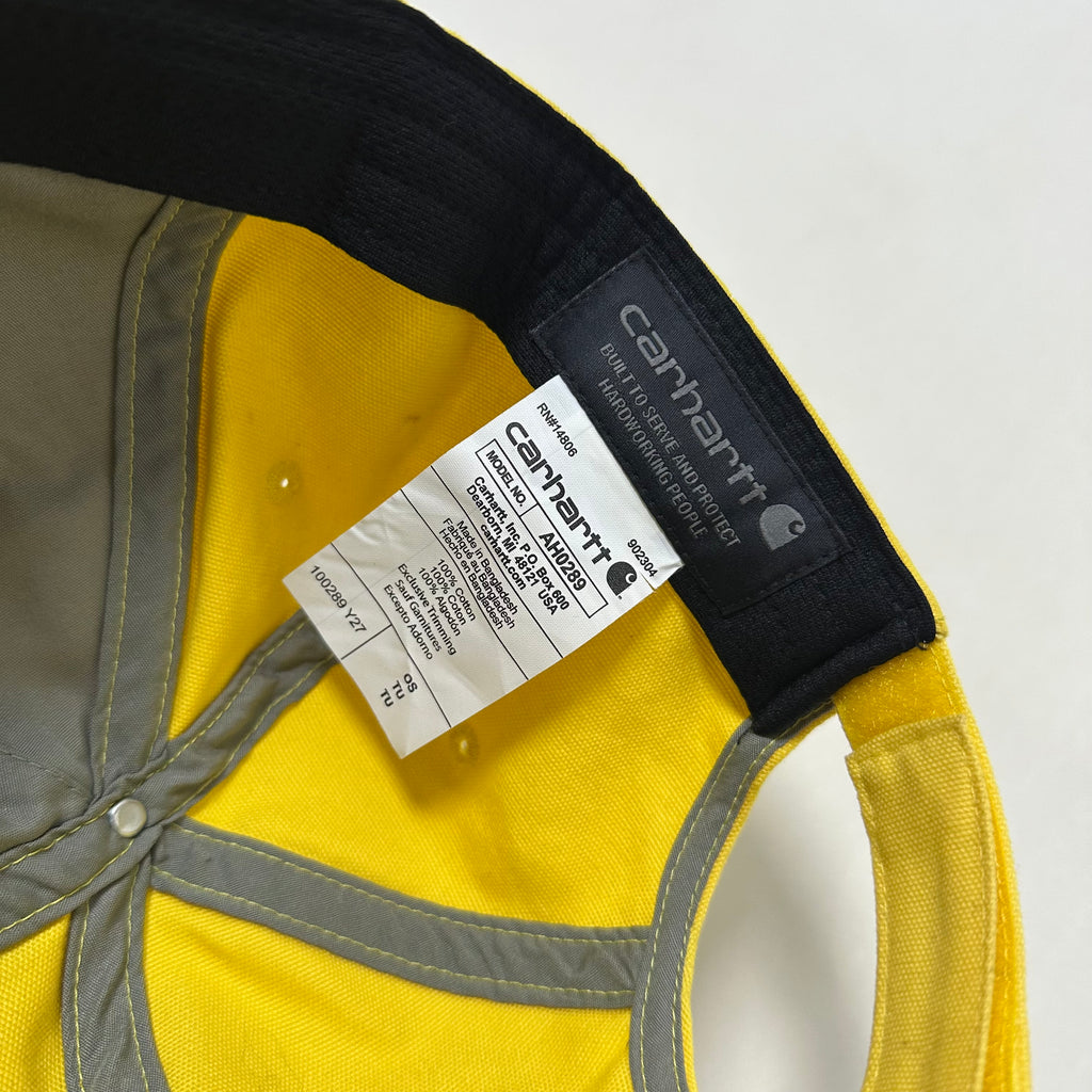 Carhartt Odessa Yellow Canvas Cap One Size Fits All