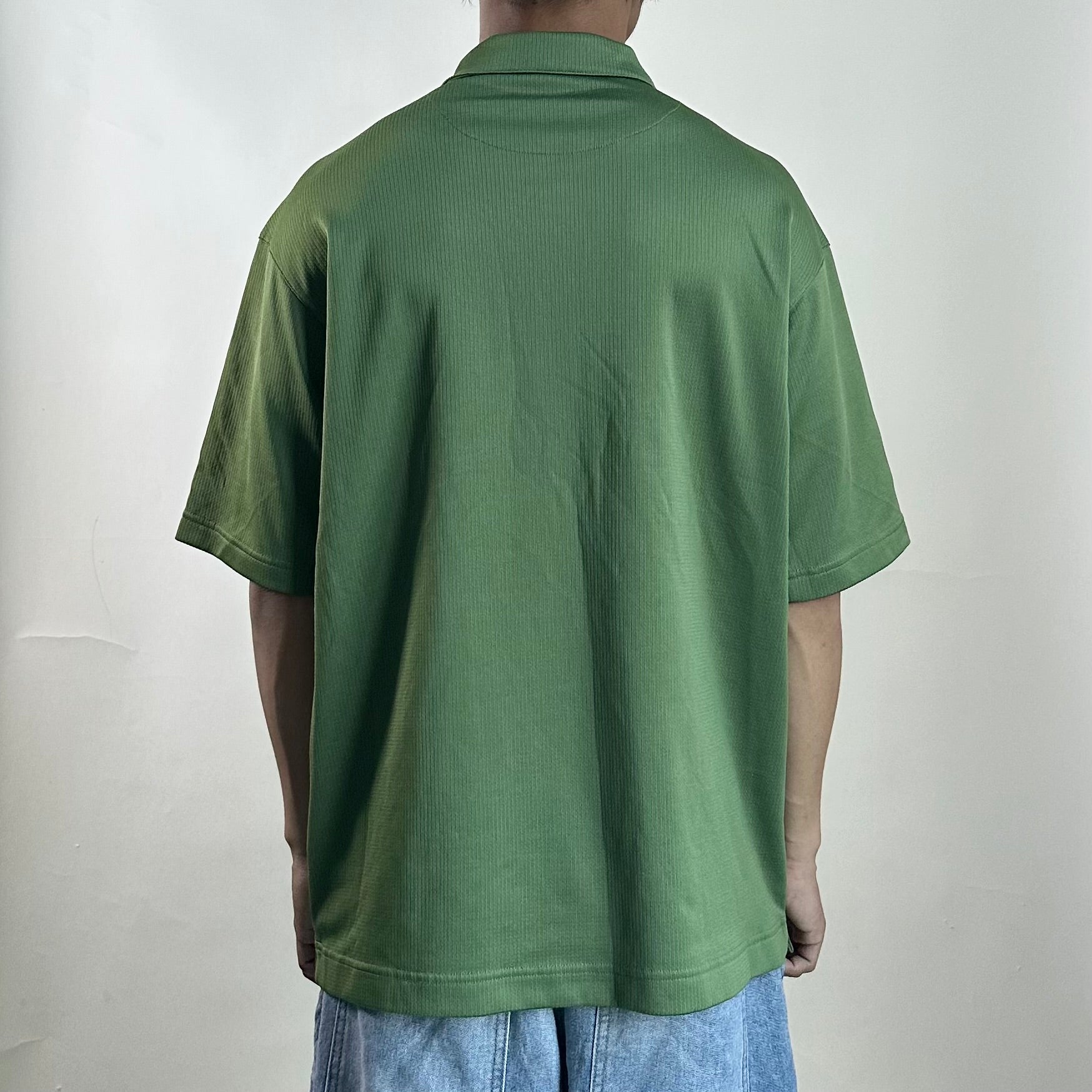 Nike Golf Sphere Dry Polo T-shirt Center Swoosh in Green (Size Large)