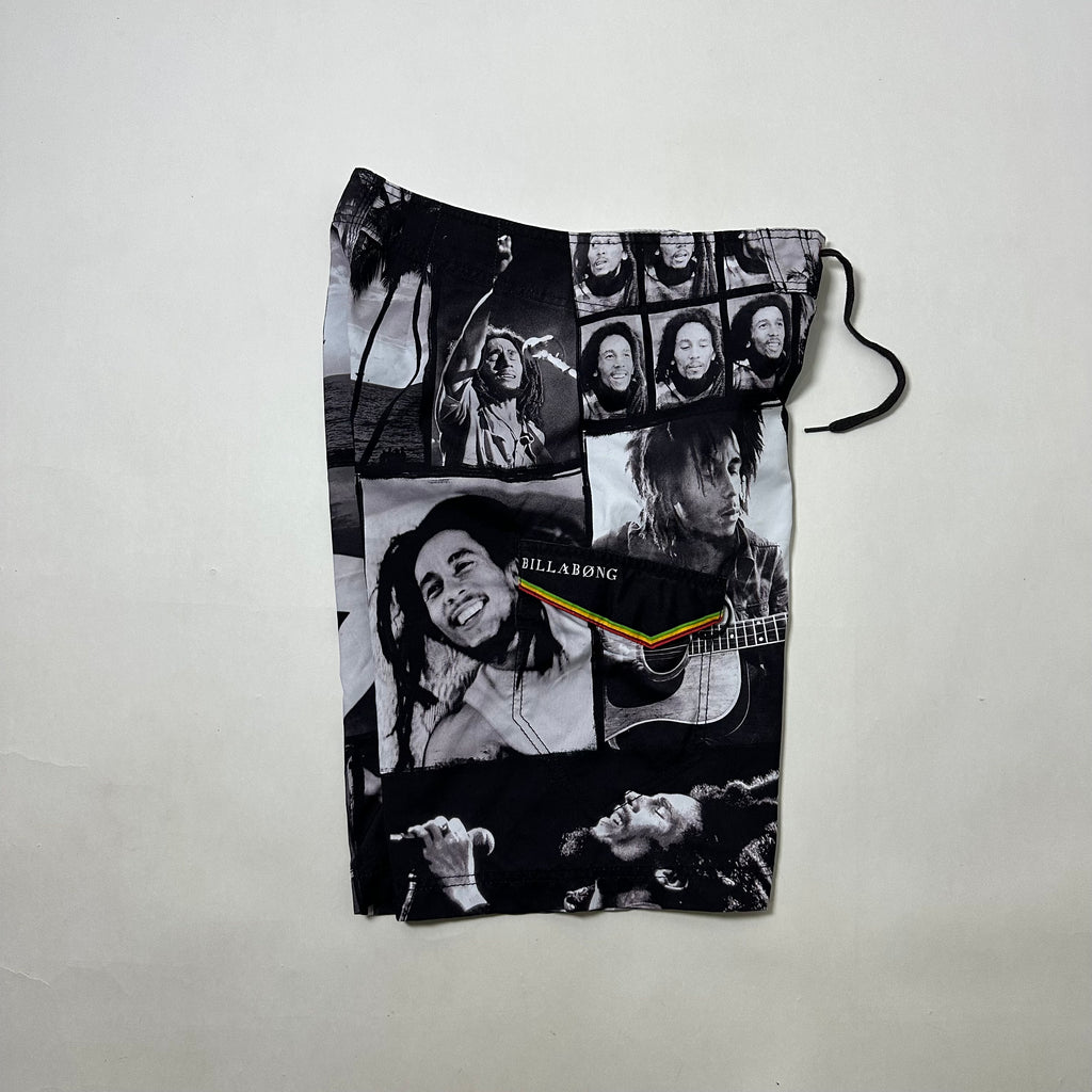 Billabong x BOB MARLEY Board Shorts All Over Print Size 32