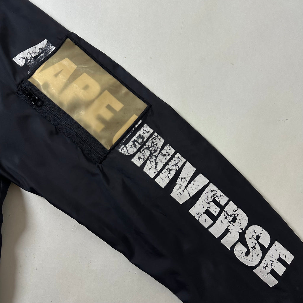 AAPE by A Bathing Ape Black Camo Reversible Bomber Jacket (Size Large)