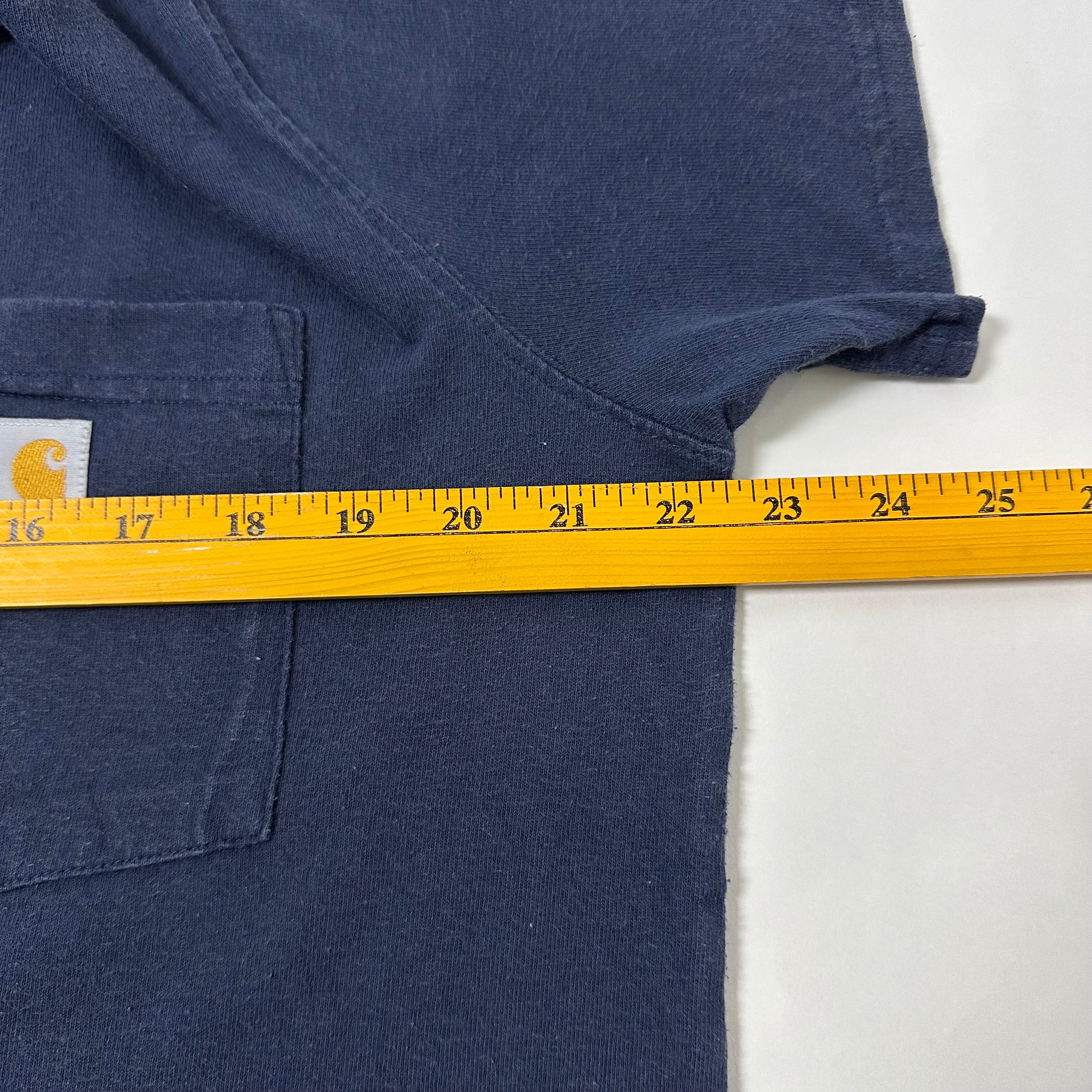 Carhartt K87 Pocket T-shirt in Navy Size Large Youth (Fits Medium Adult) - SOLD