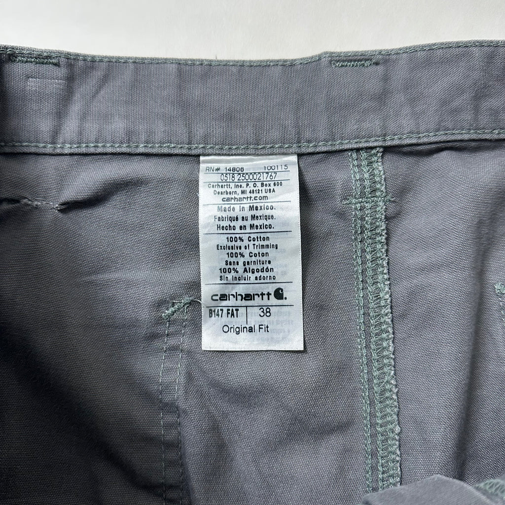 Carhartt B147 Original Fit Carpenter Shorts in Fatigue/Gray (Size 38)