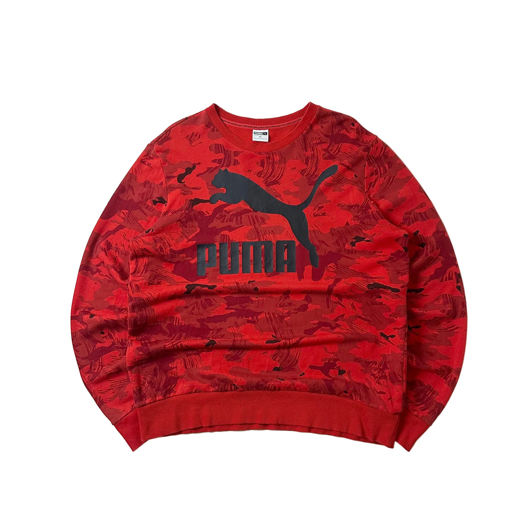 Puma Red Camo Crewneck Sweatshirt (XL Fittings)