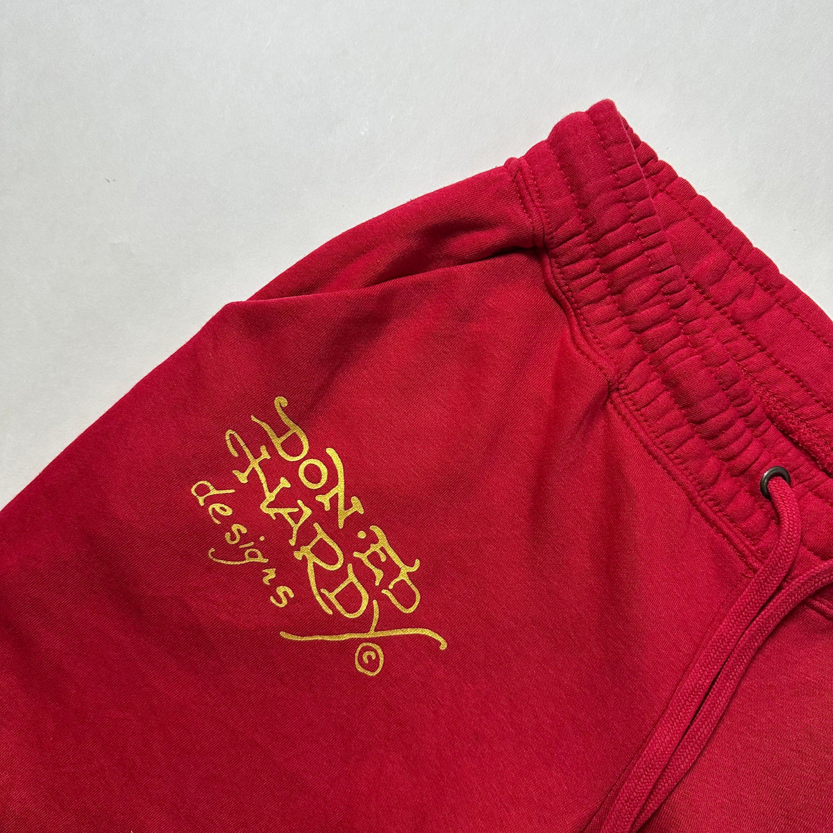 Ed Hardy Broken Heart Women’s Flared Sweat Pants in Cherry Red (Size Medium 28-36)