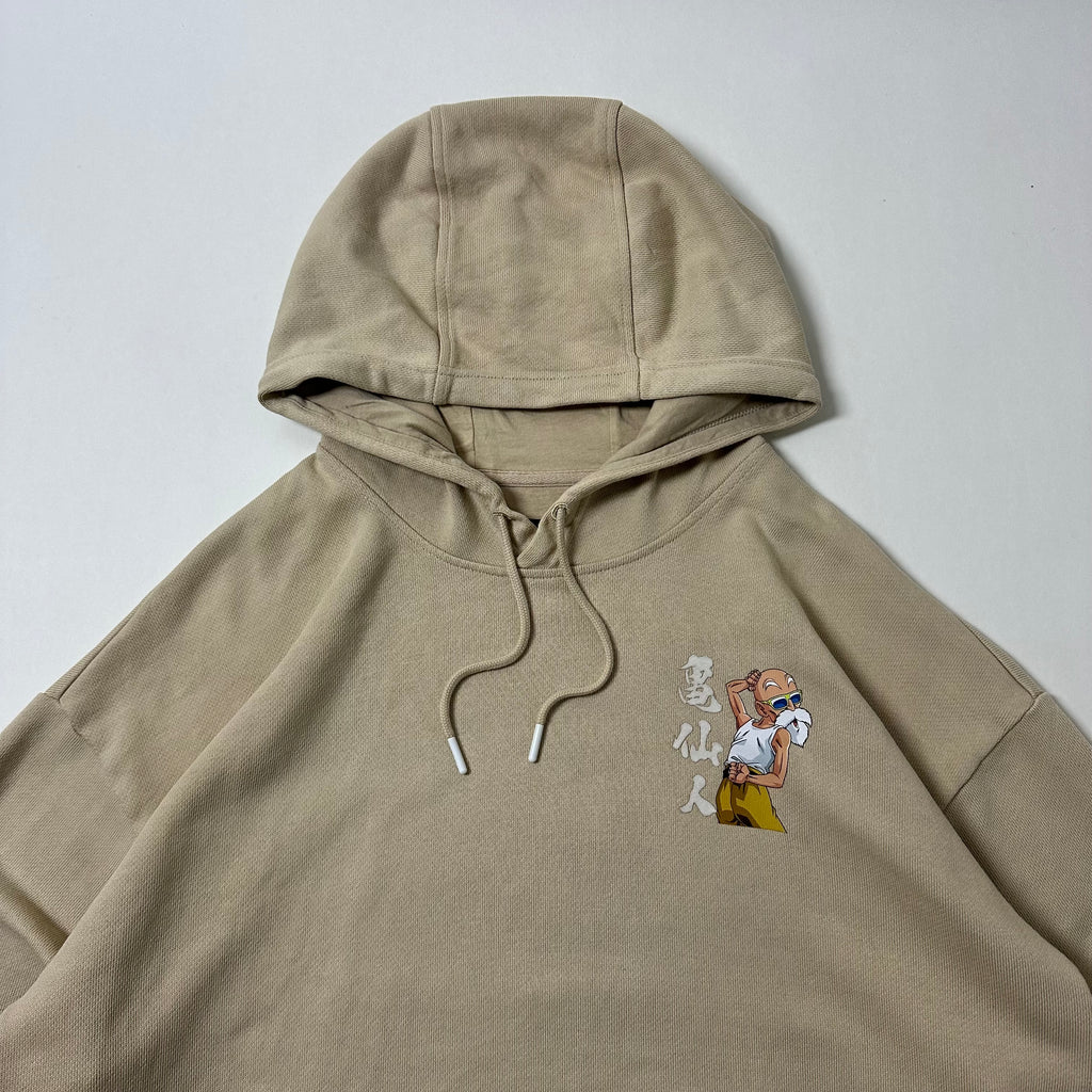 Anta x DragonBall “Master Buten” Hoodie Jacket in Beige Size 2XL (Best Fit XL)