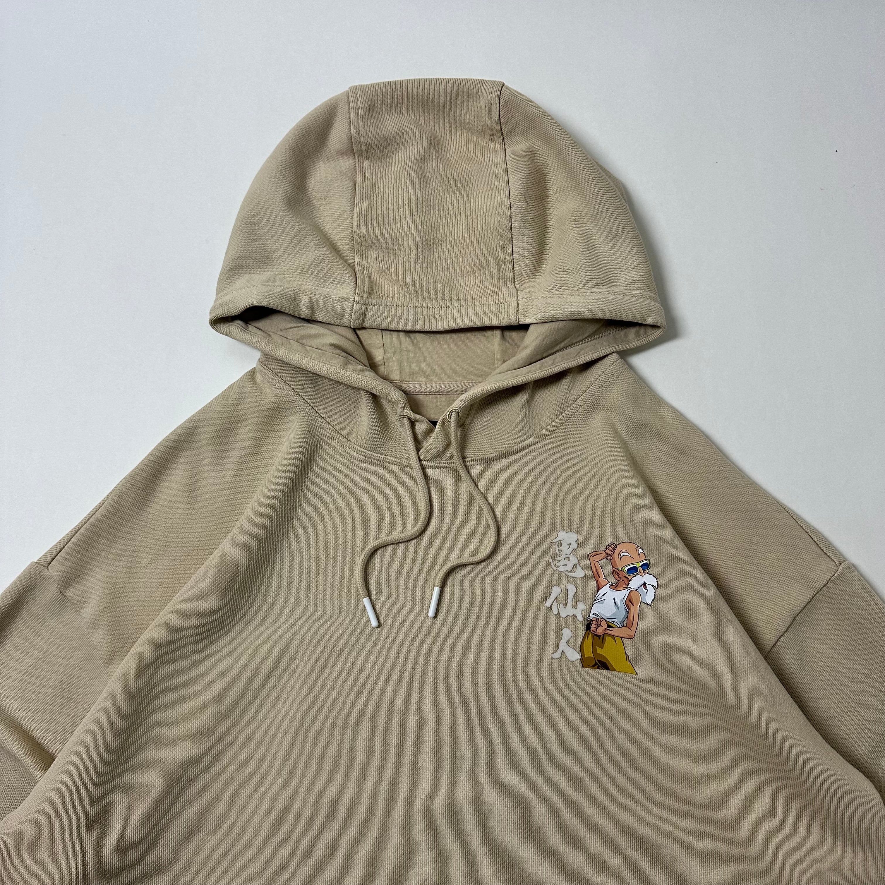 Anta x DragonBall “Master Buten” Hoodie Jacket in Beige Size 2XL (Best Fit XL)