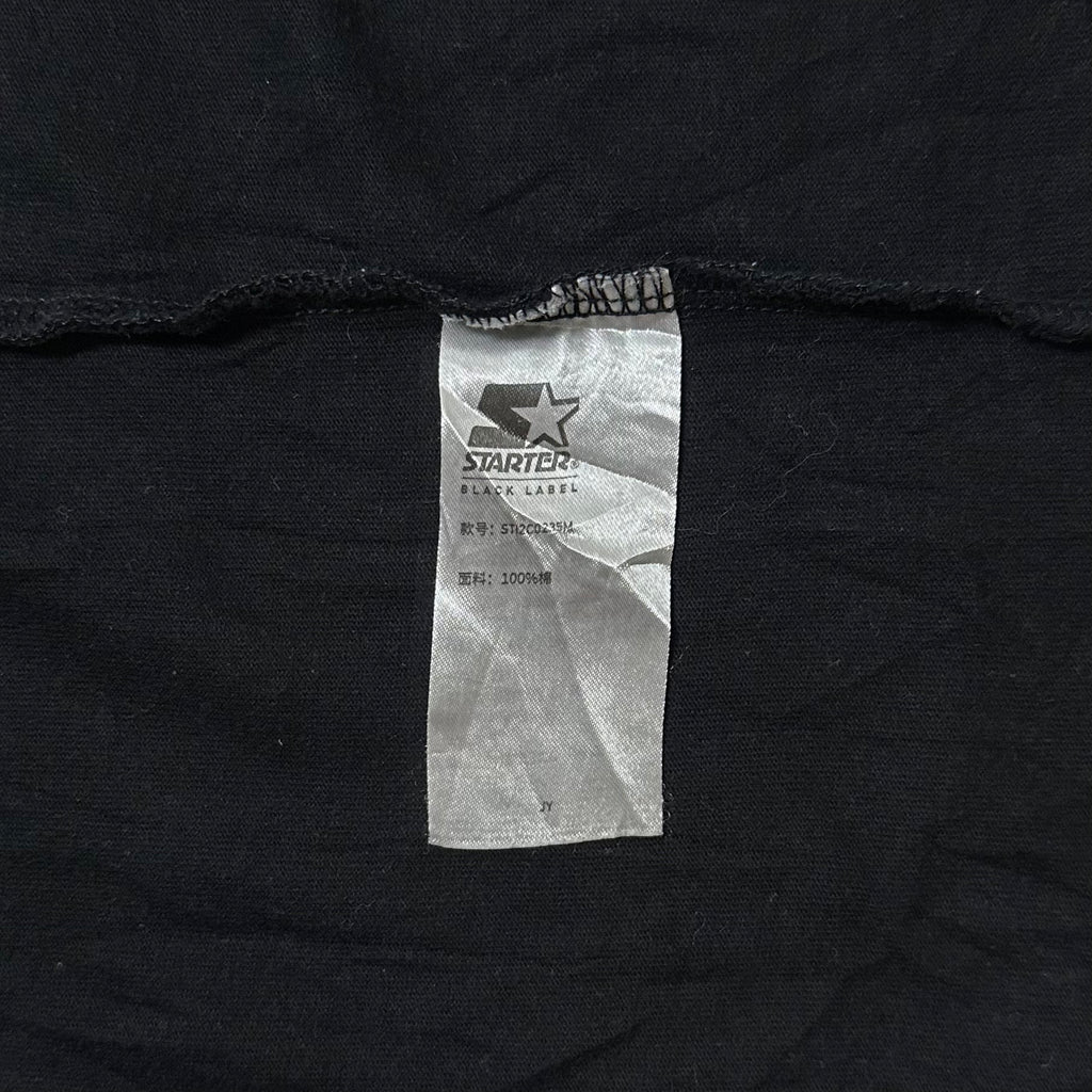 STARTER Multi-Logo T-shirt in Black Size Medium (Fits Large)