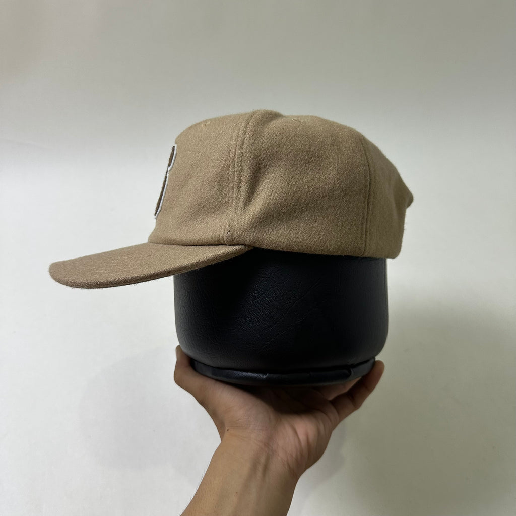 COTTON:ON “S” Logo Patch Soft Wool-blend Snapback Baseball Cap in Light Brown (One Size)