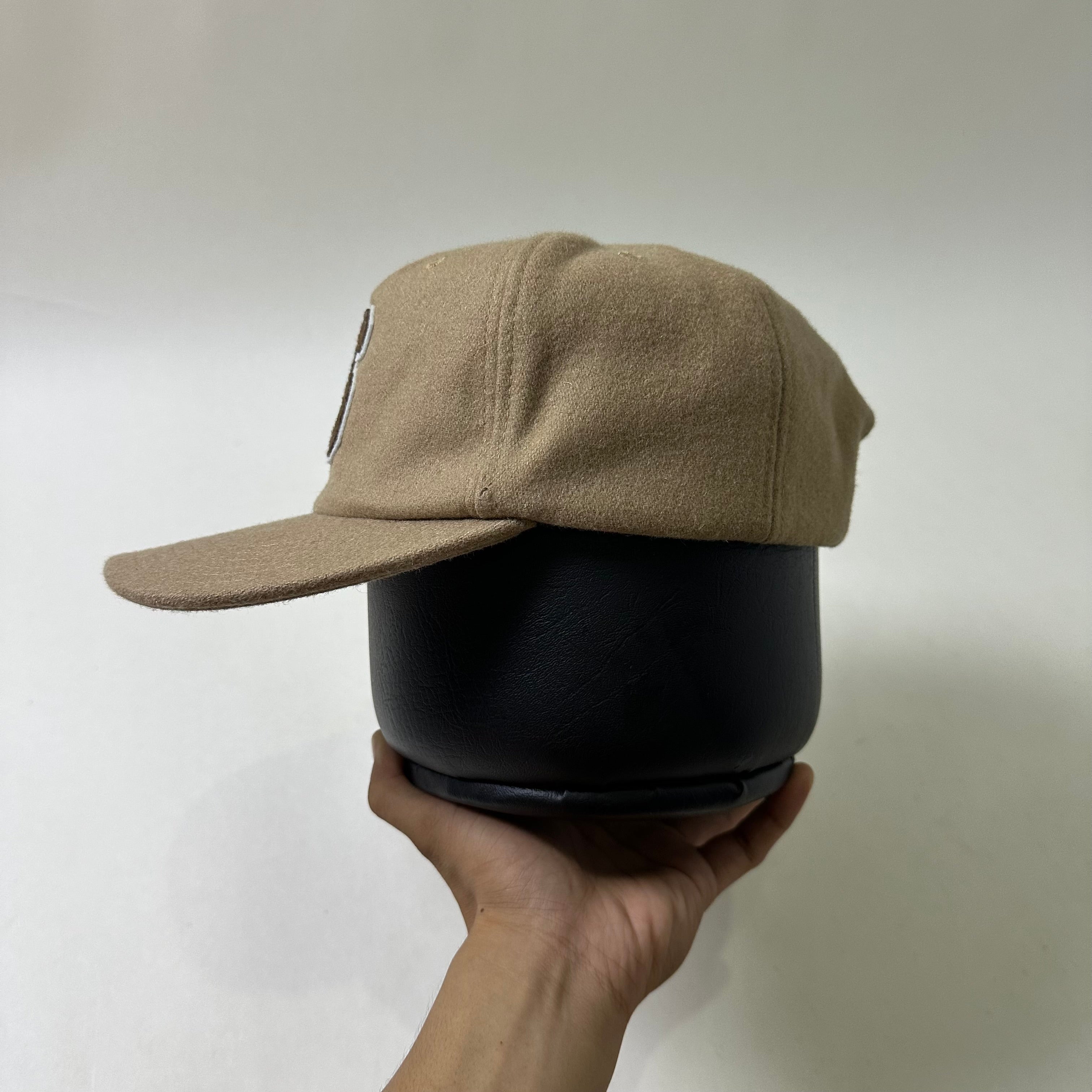 COTTON:ON “S” Logo Patch Soft Wool-blend Snapback Baseball Cap in Light Brown (One Size)