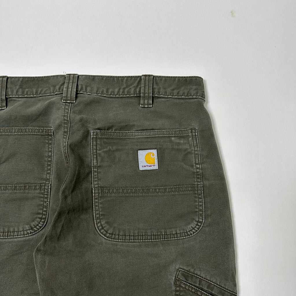 Carhartt Double-Knee Relaxed Fit Pants Moss Green Size 35
