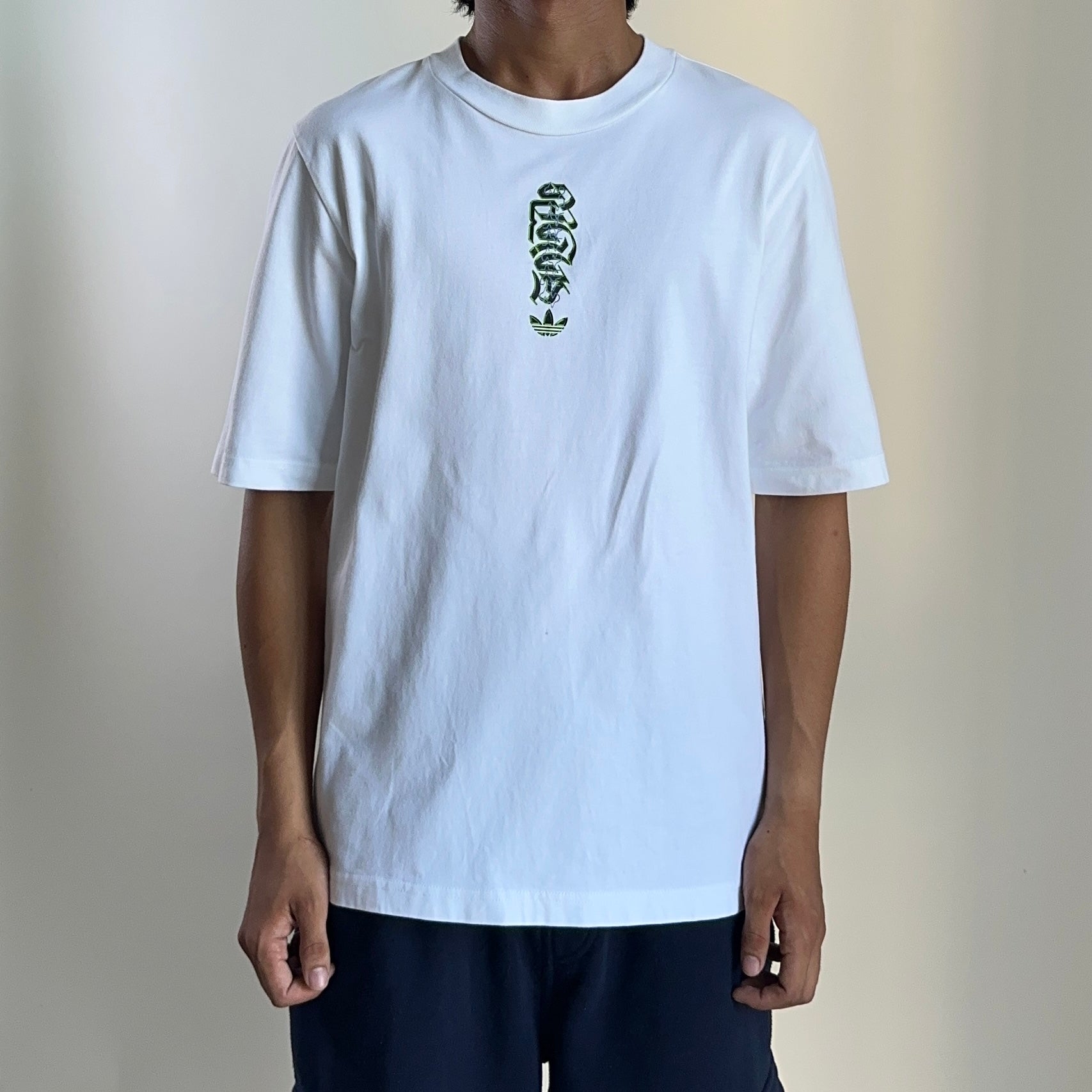 Adidas Originals Graphic Tee 3 Graffiti Print White XS Oversized (Fits Medium)