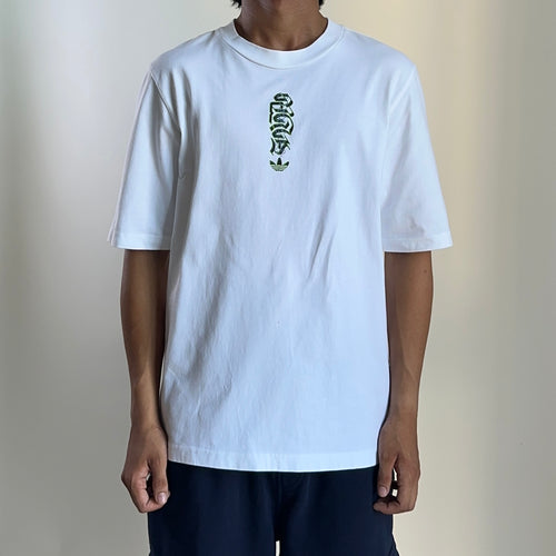 Adidas Originals Graphic Tee 3 Graffiti Print White XS Oversized (Fits Medium)