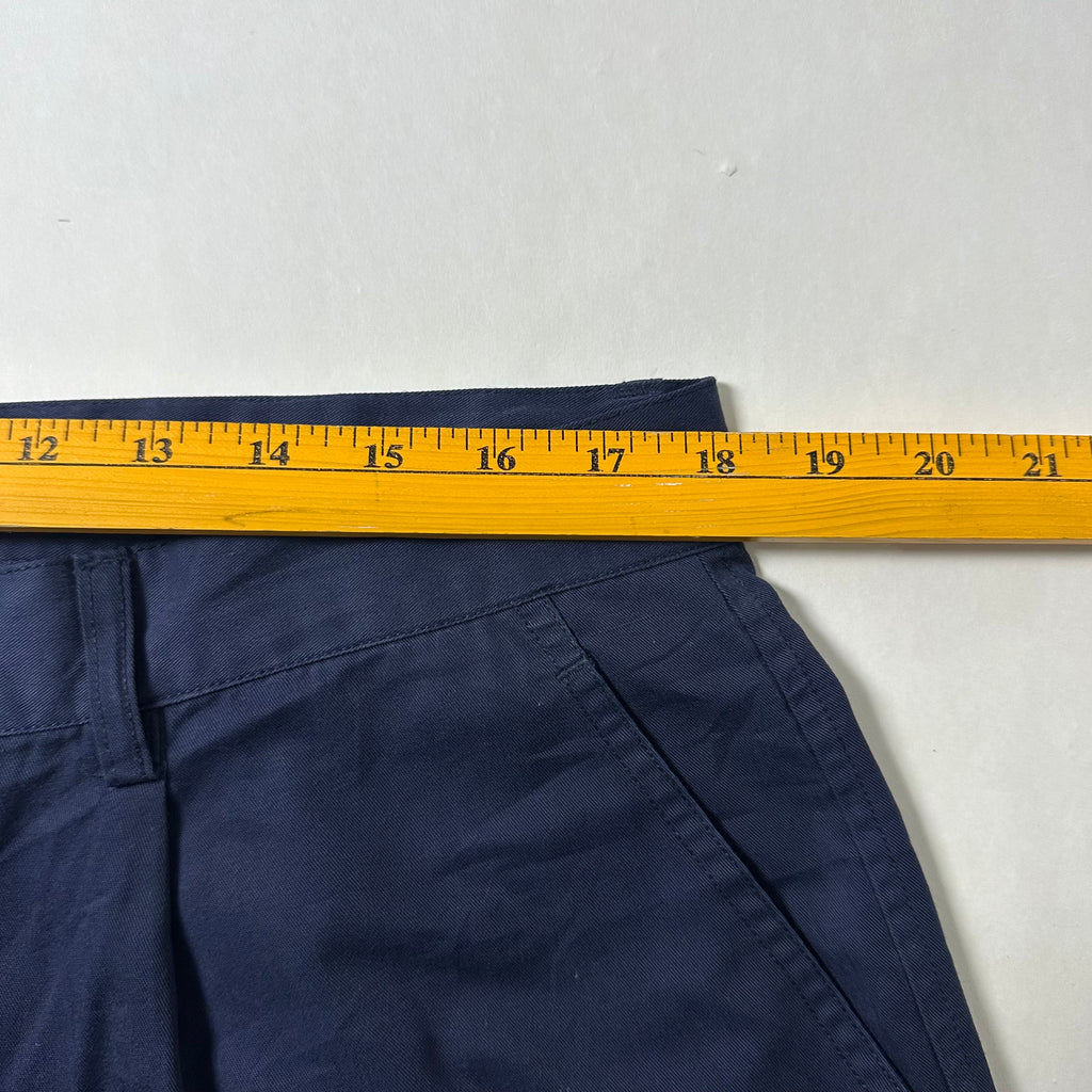 Pleated Cargo Shorts in Navy Blue (Size 36)