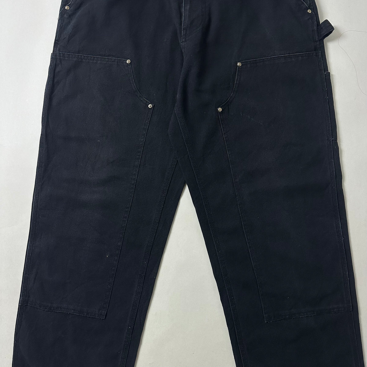 AUTICUP Double Knee Carpenter Pants in Black (Size 34)