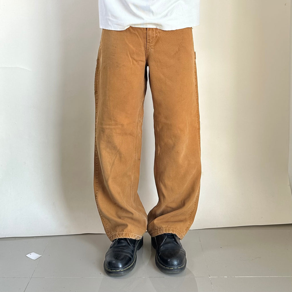 Carhartt Carpenter Pants Flannel-lined in Duck Brown (Size 28-29)