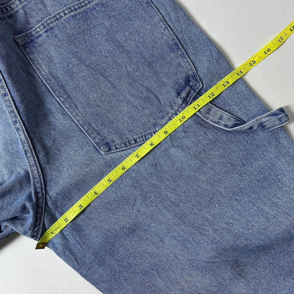 Random Baggy Denim Carpenter Pants in Light Wash (Size 34)