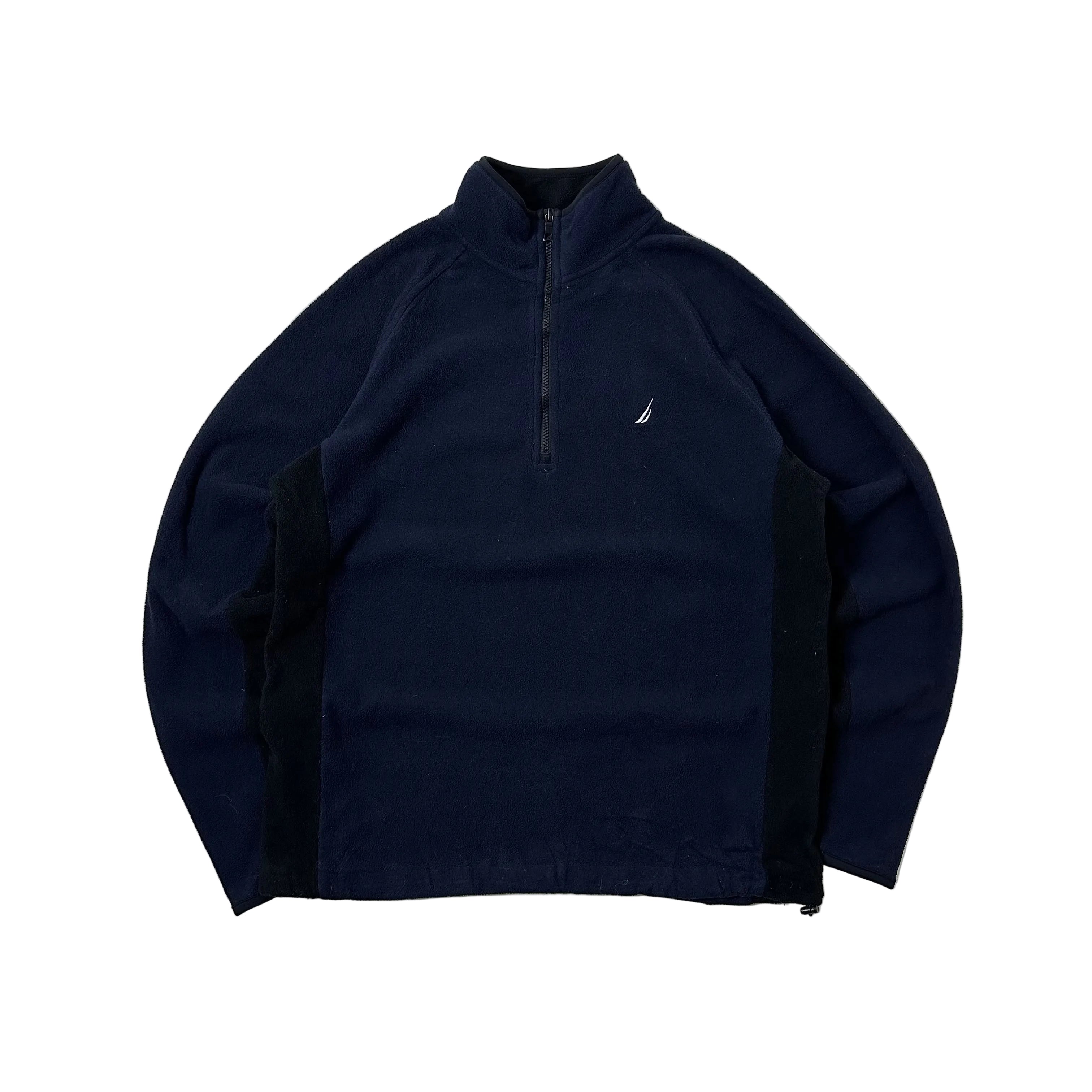 Nautica Quarter-Zip Fleece Jacket in Navy (Size Large)