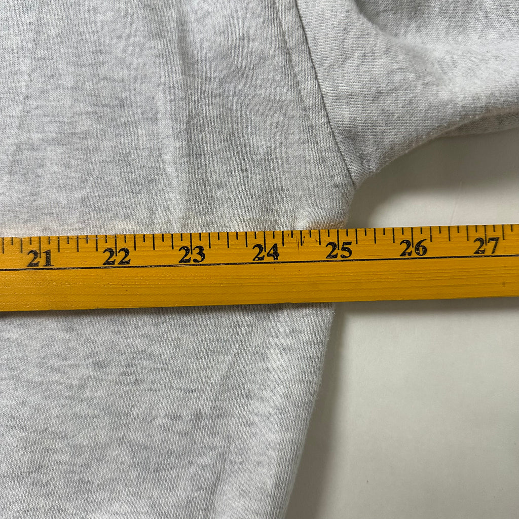 Champion Polo Sweatshirt in Light Gray (Size Medium) Boxy Fit