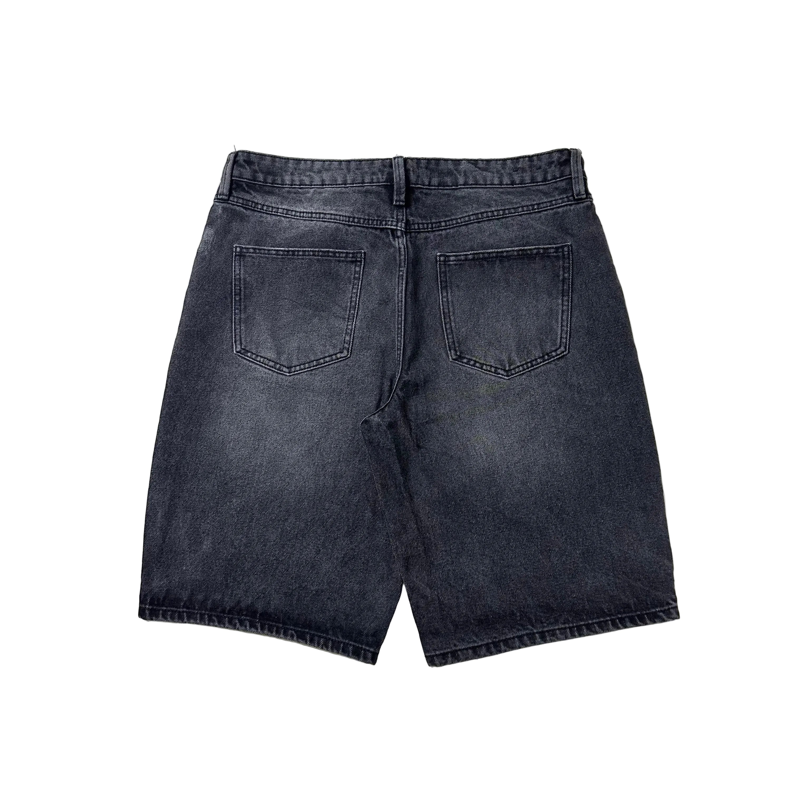 Refuge Denim Baggy Jorts in Washed Black (Size 34-35)