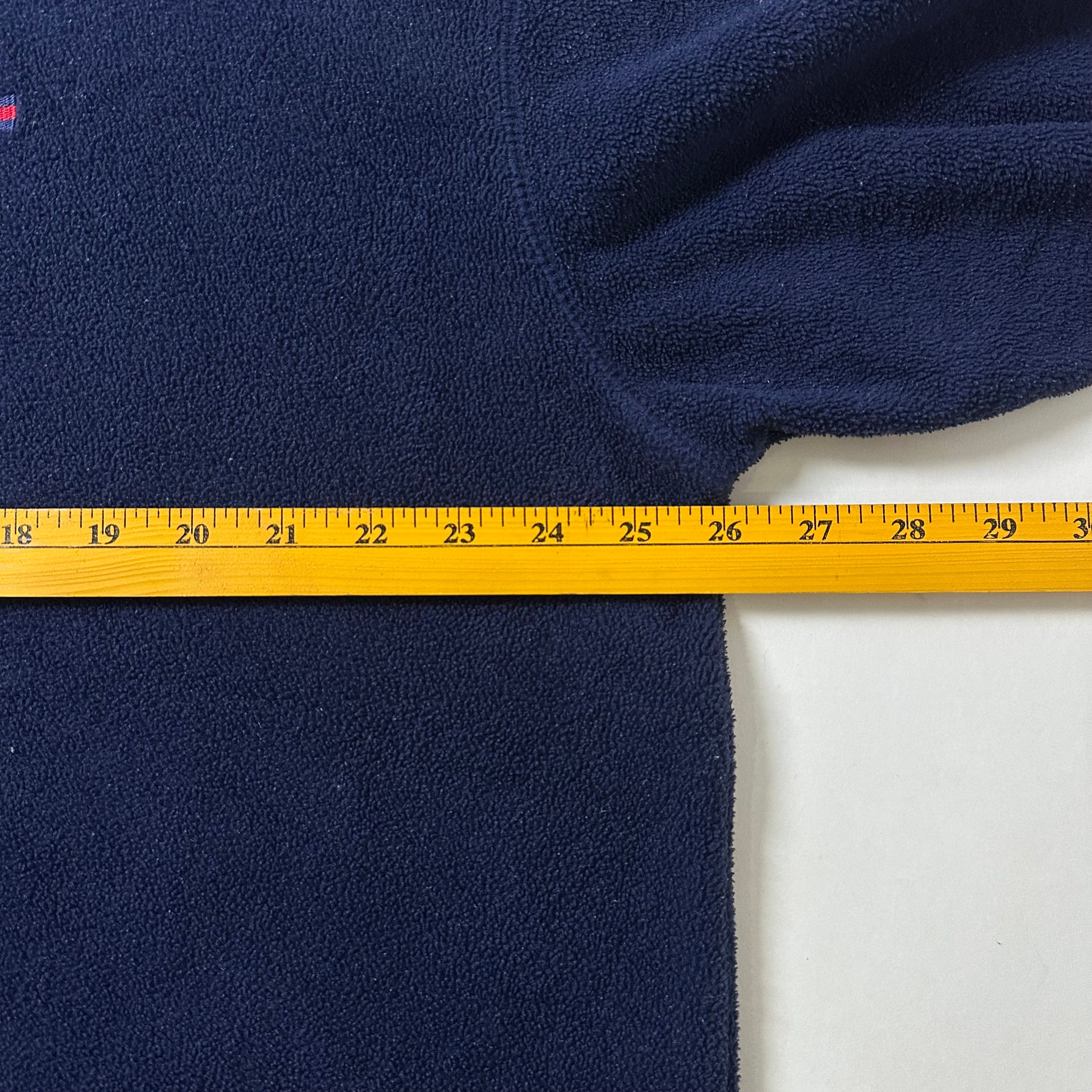 Vintage Tommy Hilfiger Fleece Sweatshirt in Navy Blue (Medium Oversized)