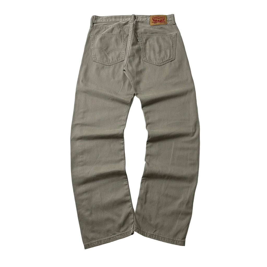 Levi’s 505 Regular Straight Fit Jeans in Khaki (Size 31)