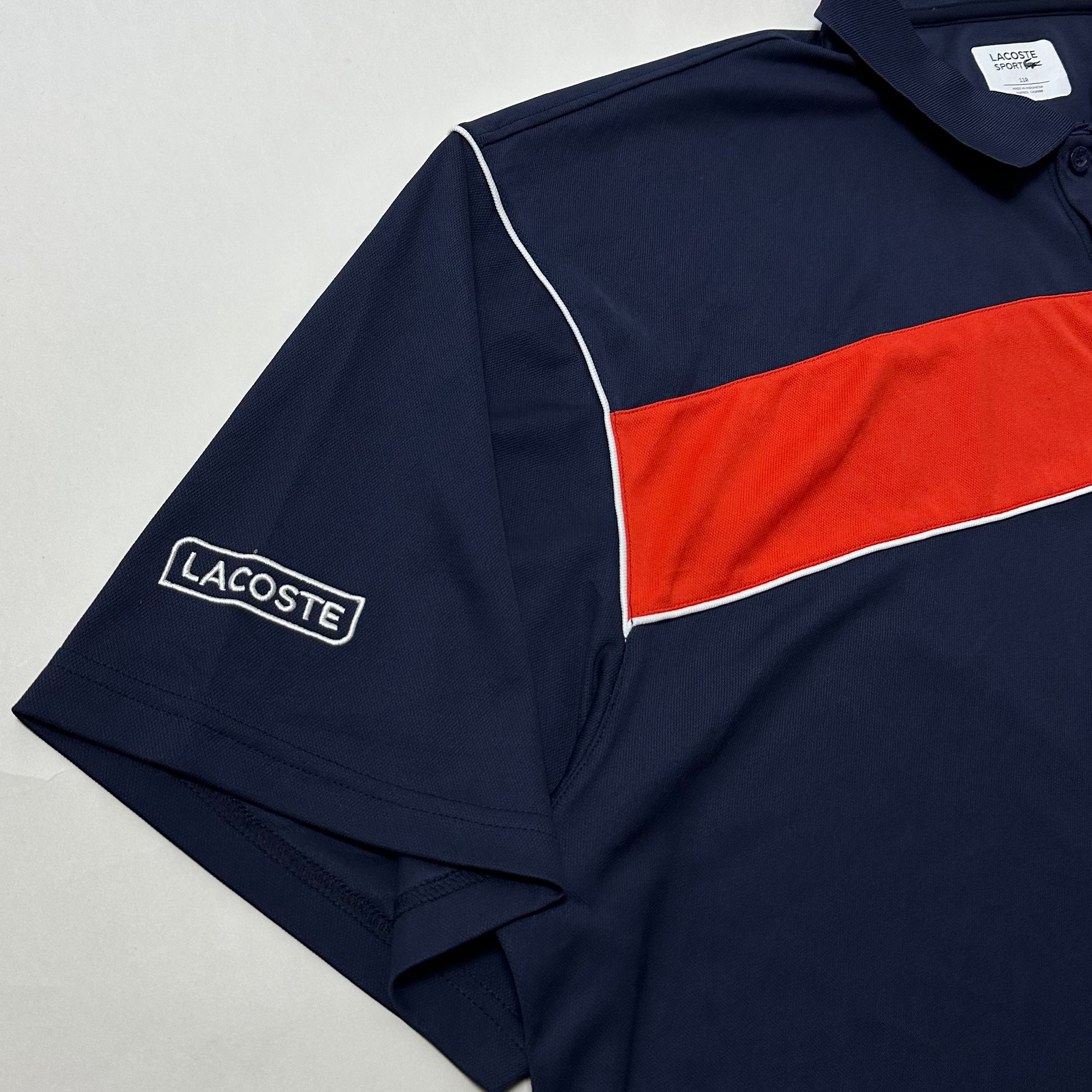 Lacoste Sport Ultra Dry Polo Shirt in Navy Blue (Size 6XL)