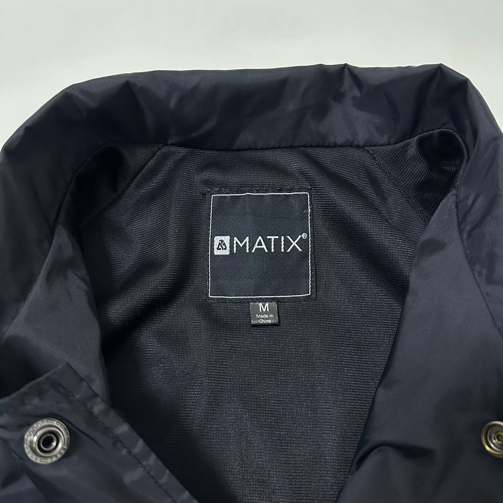 Matix Coach Jacket from the Compton Surf Club Collection Black Medium (Fits Large)