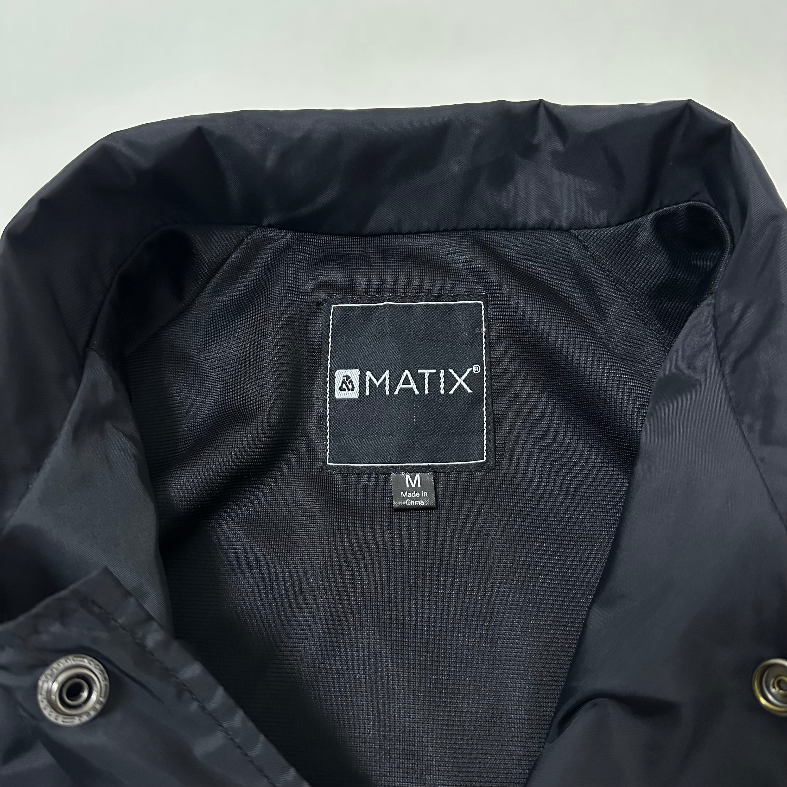Matix Coach Jacket from the Compton Surf Club Collection Black Medium (Fits Large)